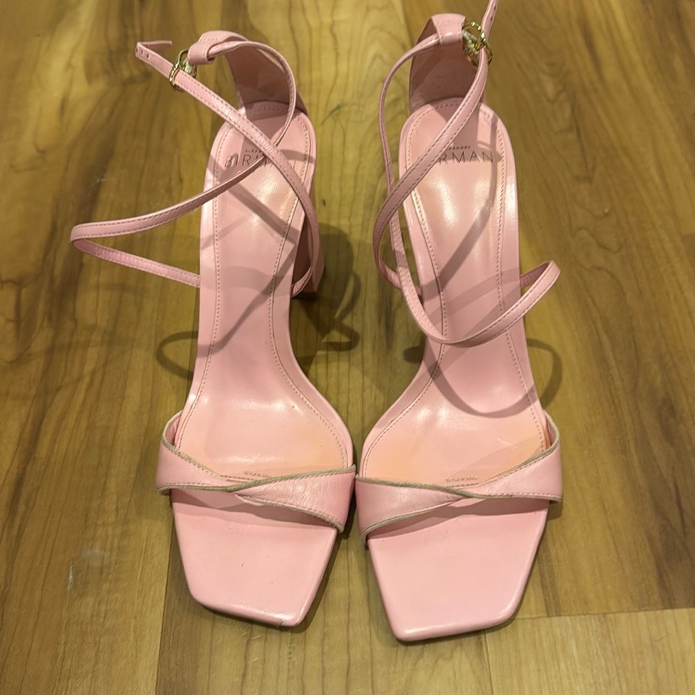 Pretty pink Alexandre Birman strappy heels